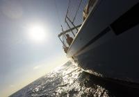 sailing yacht side window skipper hull safety net sun sea